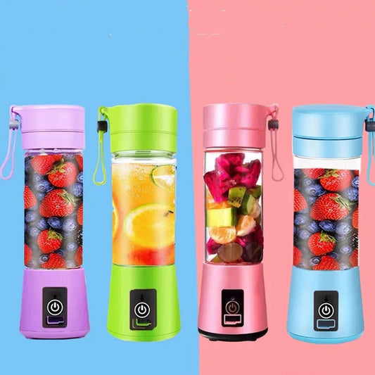 Portable USB Rechargeable Blender – Mini Juicer (random color)