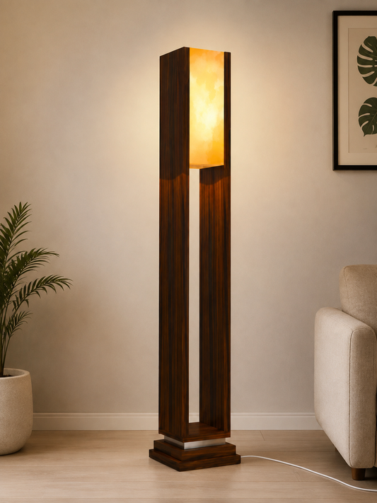 Modern Wooden Floor Lamp