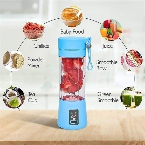 Portable USB Rechargeable Blender – Mini Juicer (random color)