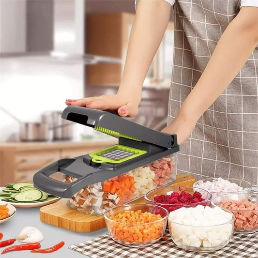 12-in-1 Multifunction Vegetable Chopper & Slicer