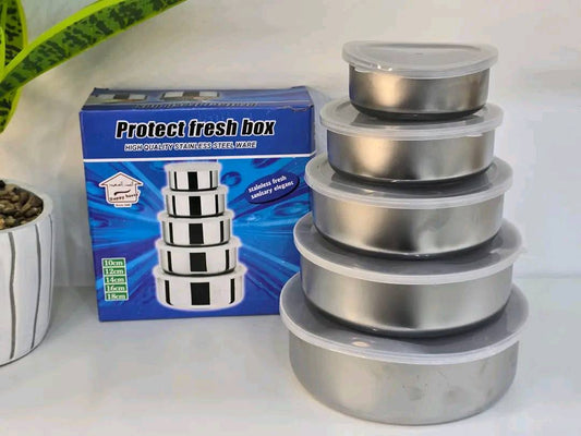5-Piece Food Storage Container Set with Airtight Lids