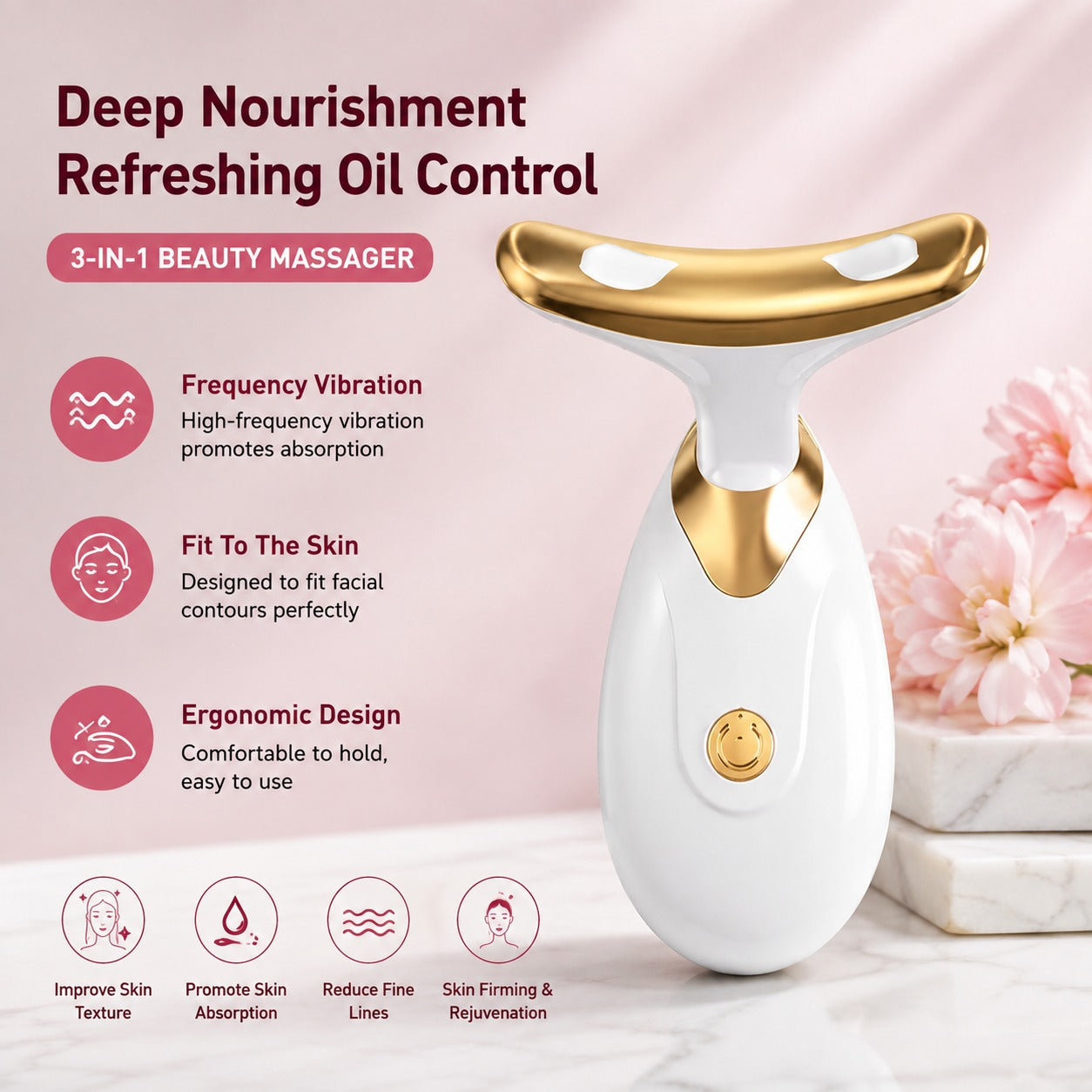 3-in-1 Electric Facial Beauty Massager