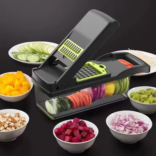 12-in-1 Multifunction Vegetable Chopper & Slicer
