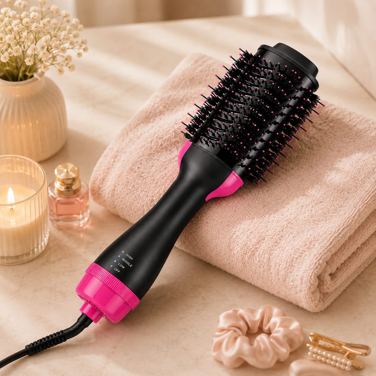 Hot Air Brush - 3-in-1 Volumizer & Dryer