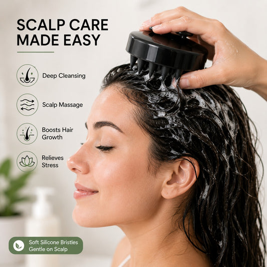 Silicone Scalp Massager Shampoo Brush