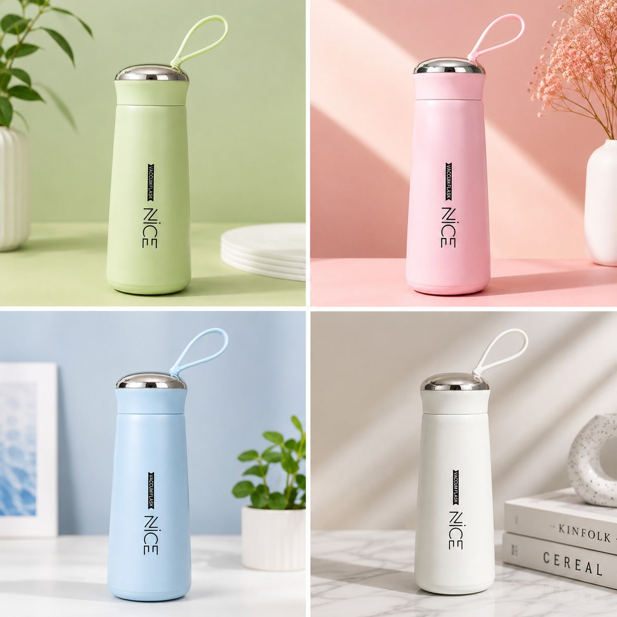 BPA Free Glass Water Bottle | 400ml | Random color